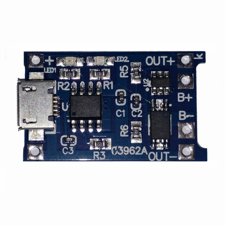 ماژول شارژر باتری مدل TP- 4056 Micro USB بسته 5 عددی