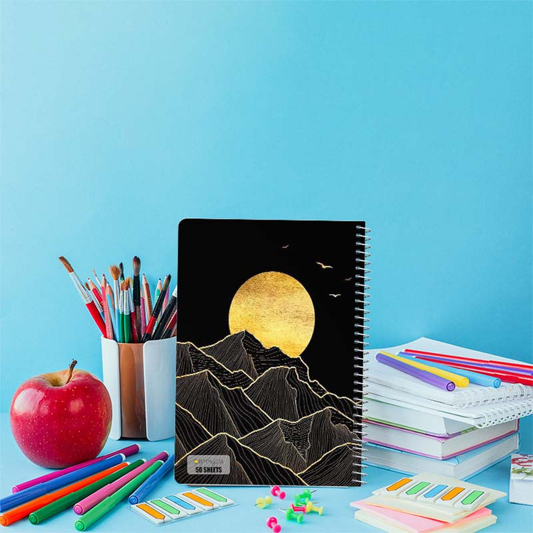 دفتر نقاشی 50 برگ کارنیکا طرح ماه Moon کد 91016 مجموعه 4 عددی
