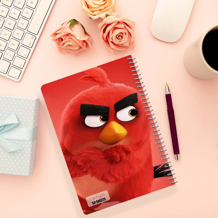 دفتر نقاشی 50 برگ کارنیکا طرح The Angry Birds کد 33250 مجموعه 4 عددی