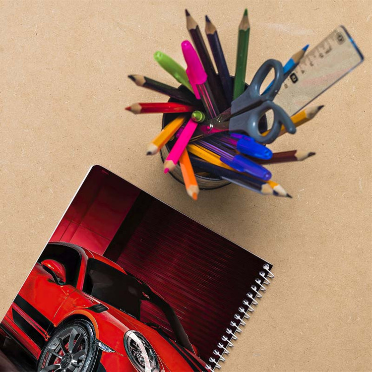 دفتر نقاشی 50 برگ کارنیکا طرح پورشه Porsche کد 62709 مجموعه 4 عددی