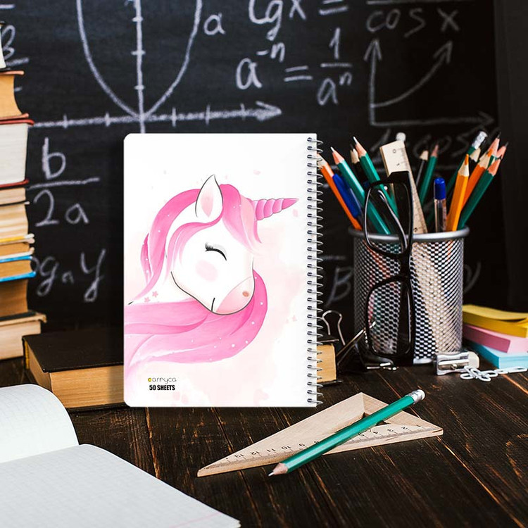 دفتر نقاشی 50 برگ کارنیکا طرح یونیکورن Unicorn کد 69053 مجموعه 4 عددی