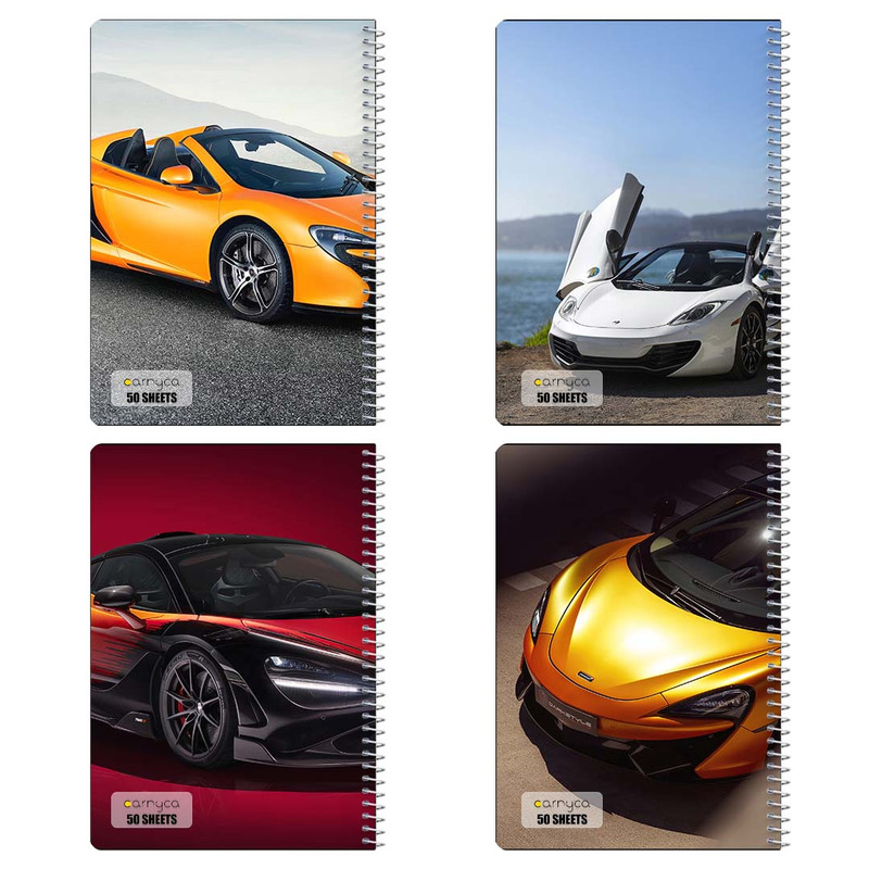 دفتر نقاشی 50 برگ کارنیکا طرح مک‌لارن McLaren کد 86251 مجموعه 4 عددی