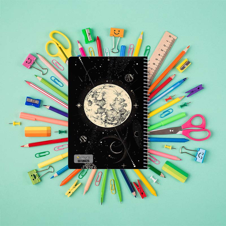 دفتر نقاشی 50 برگ کارنیکا طرح ماه Moon کد 67980 مجموعه 4 عددی