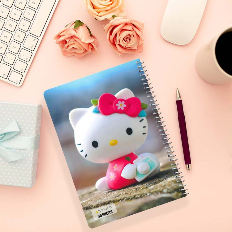 دفتر نقاشی 50 برگ کارنیکا طرح هلو کیتی hello kitty کد 71455 مجموعه 4 عددی