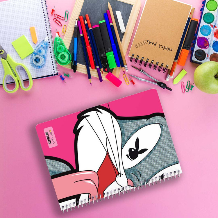 دفتر نقاشی 50 برگ کارنیکا طرح باگز بانی The Bugs Bunny کد 82680 مجموعه 4 عددی