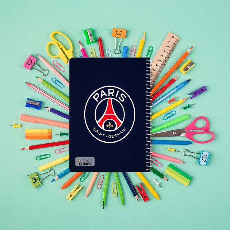 دفتر نقاشی 50 برگ کارنیکا طرح پاریسنژرمن Paris Saint Germain کد 19239 مجموعه 4 عددی