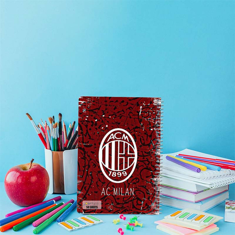 دفتر نقاشی 50 برگ کارنیکا طرح آ.ث. میلان AC Milan کد 70830 مجموعه 4 عددی