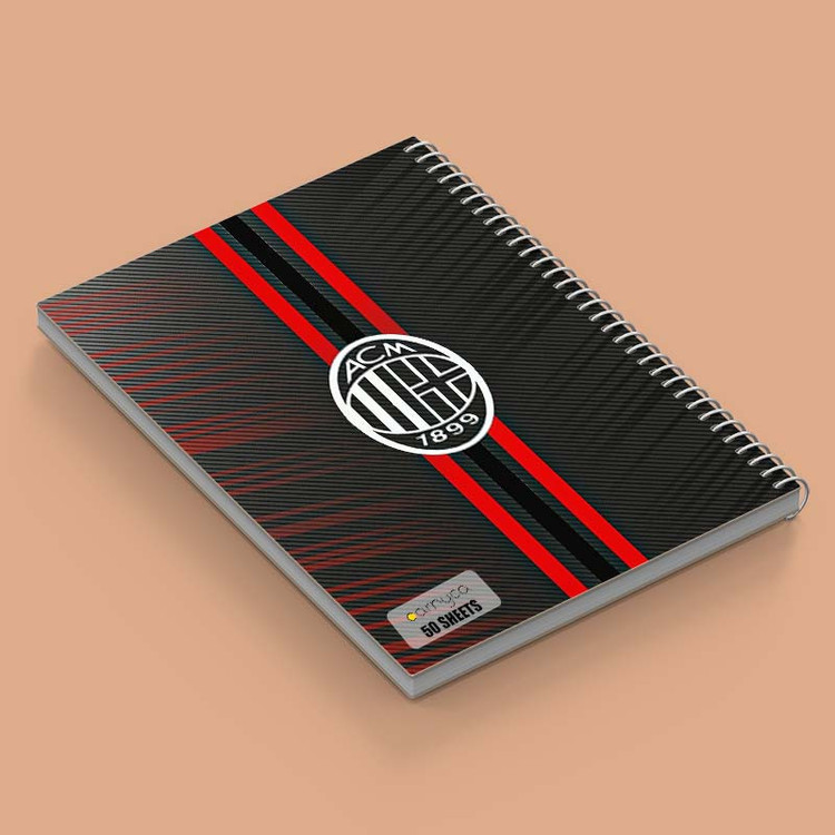 دفتر نقاشی 50 برگ کارنیکا طرح آ.ث. میلان AC Milan کد 70830 مجموعه 4 عددی