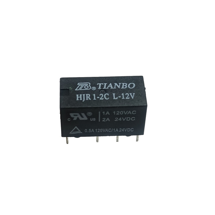 رله مخابراتی 12 ولت دو کنتاکت تیانبو کد HJR1-2CL-12V