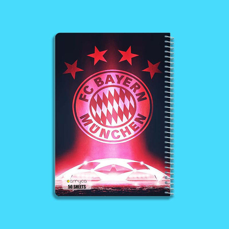 دفتر نقاشی 50 برگ کارنیکا طرح بایرن مونیخ Bayern Munich کد 69952 مجموعه 4 عددی