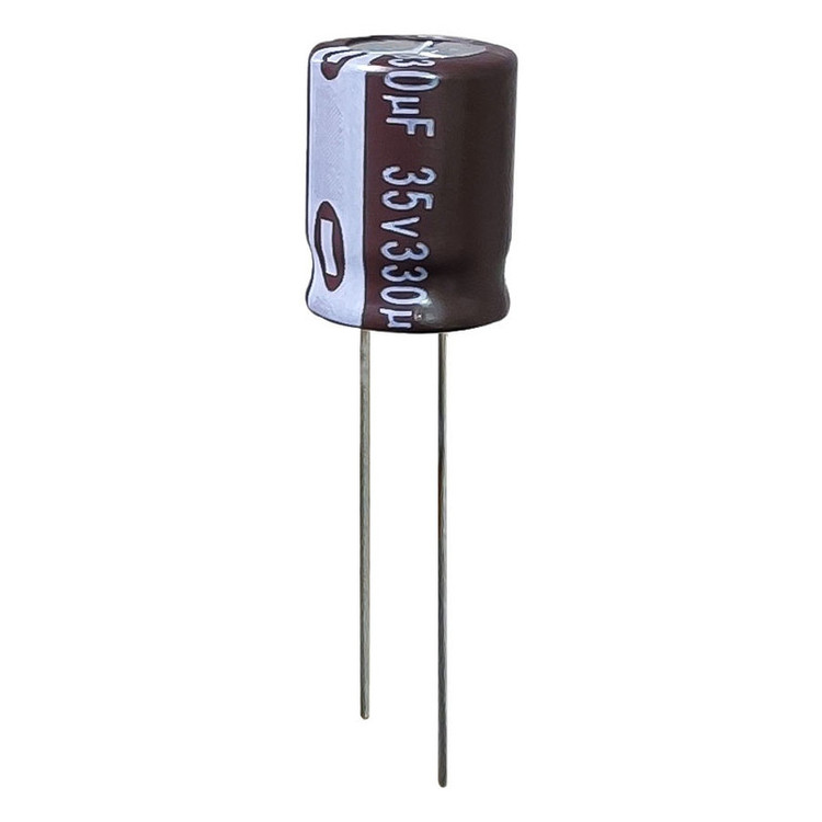 خازن الکترولیت 330 میکروفاراد 35 ولت آکسبوم مدل TEC-33035 بسته 36 عددی