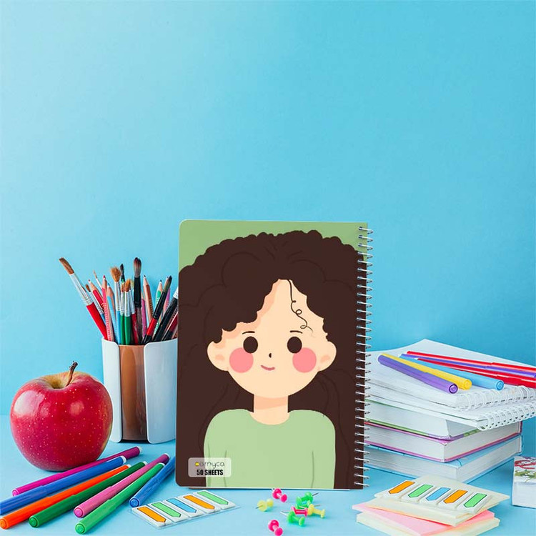 دفتر نقاشی 50 برگ کارنیکا طرح Minimalist Girl کد 43442 مجموعه 4 عددی