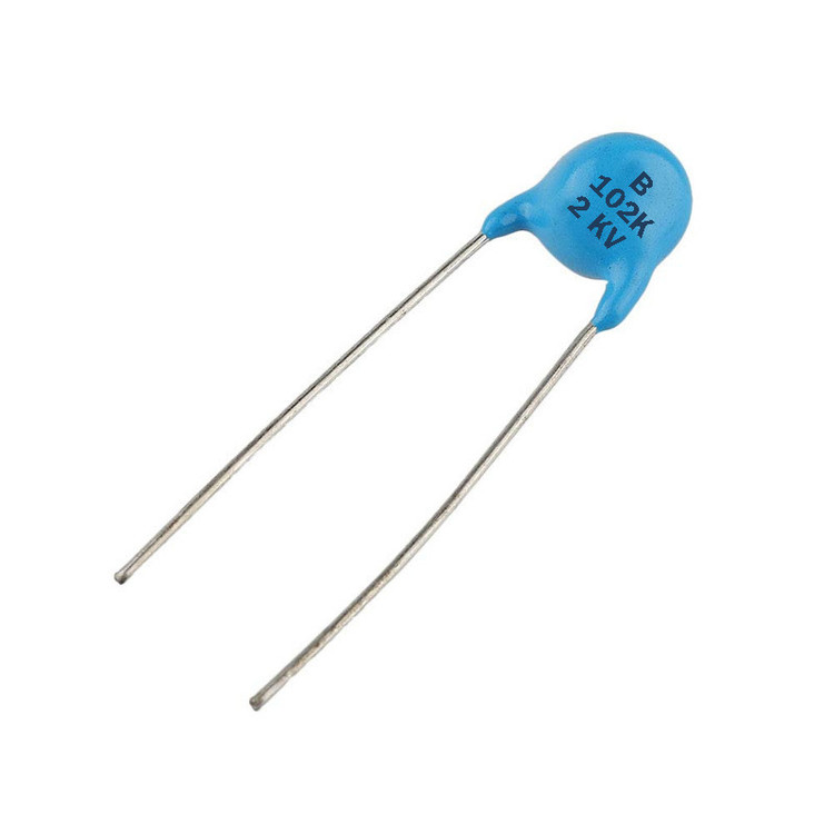 خازن 1 نانوفاراد 2 کیلو ولت مدل disc 102K/2Kv بسته 20 عددی