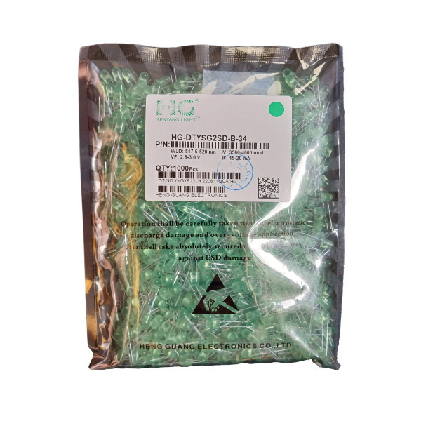 ال ای دی اوال اچ جی مدل YADIKE-0208-LEDOG3V20MDN50 بسته 50 عددی