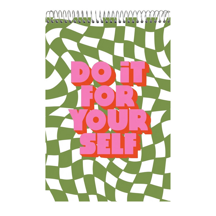 دفتر بولت ژورنال نقطه ای 80 برگ سیمی جلد سخت نوتیوا طرح (do it for your self) کد : j101