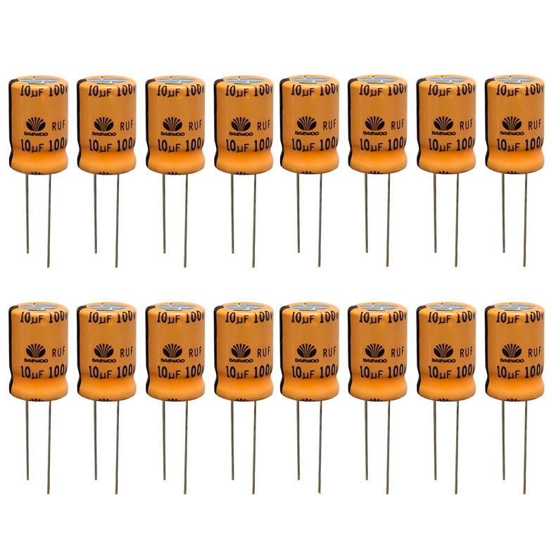 خازن 10 میکروفاراد 100 ولت دوو مدل SK-10100 بسته 16 عددی