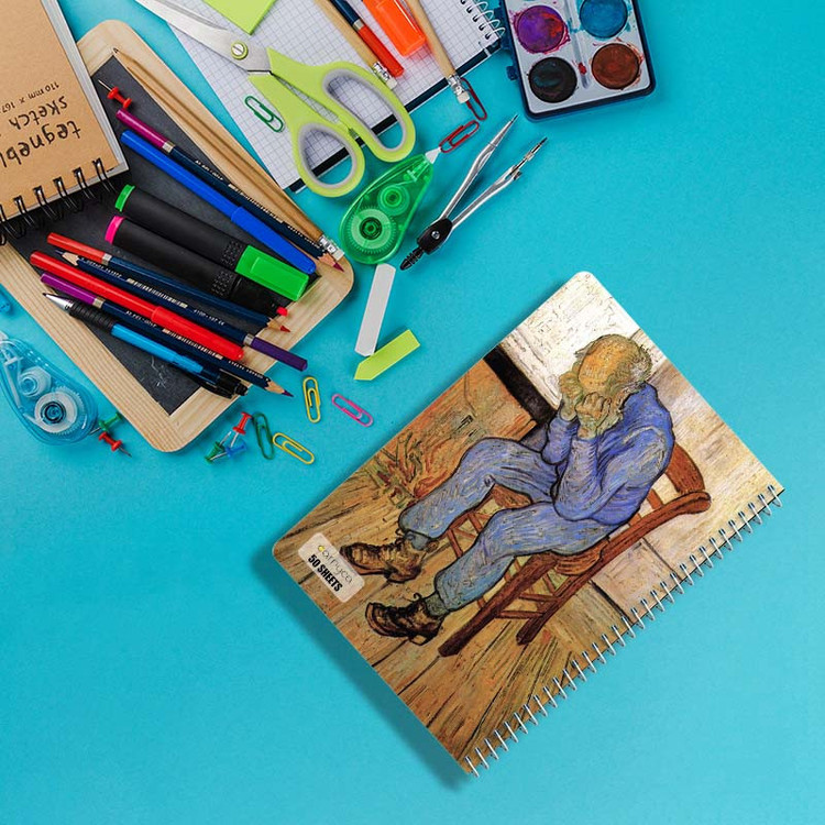 دفتر نقاشی 50 برگ کارنیکا طرح نقاشیهای ونگوگ Van Gogh Paintings کد 11488 مجموعه 4 عددی