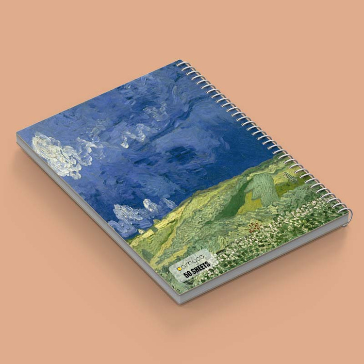 دفتر نقاشی 50 برگ کارنیکا طرح نقاشیهای ونگوگ Van Gogh Paintings کد 11488 مجموعه 4 عددی