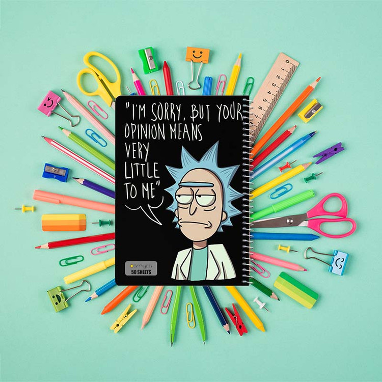 دفتر نقاشی 50 برگ کارنیکا طرح ریک و مورتی Rick and Morty کد 28753 مجموعه 4 عددی