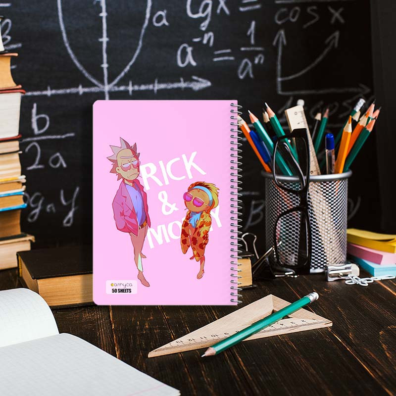 دفتر نقاشی 50 برگ کارنیکا طرح ریک و مورتی Rick and Morty کد 28753 مجموعه 4 عددی