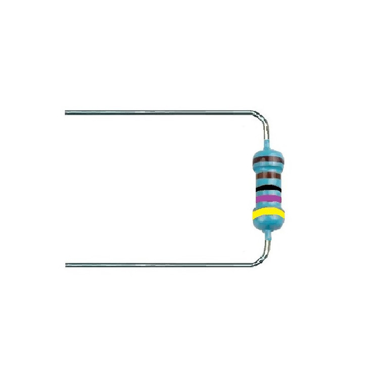 مقاومت 4.7 کیلو اهم مدل 1/4W-1% بسته 100 عددی