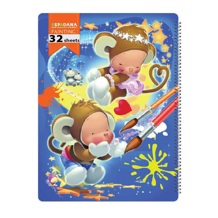 دفتر نقاشی 30 برگ اسپادانا کد 321056712 مجموعه 4 عددی