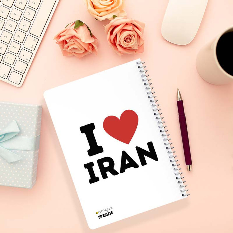 دفتر نقاشی 50 برگ کارنیکا طرح ایران Iran کد 22625 مجموعه 4 عددی
