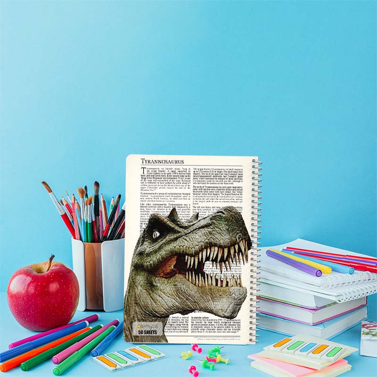 دفتر نقاشی 50 برگ کارنیکا طرح روزنامه وینتج حیوانات Vintage Newspaper Animals کد 60584 مجموعه 4 عددی