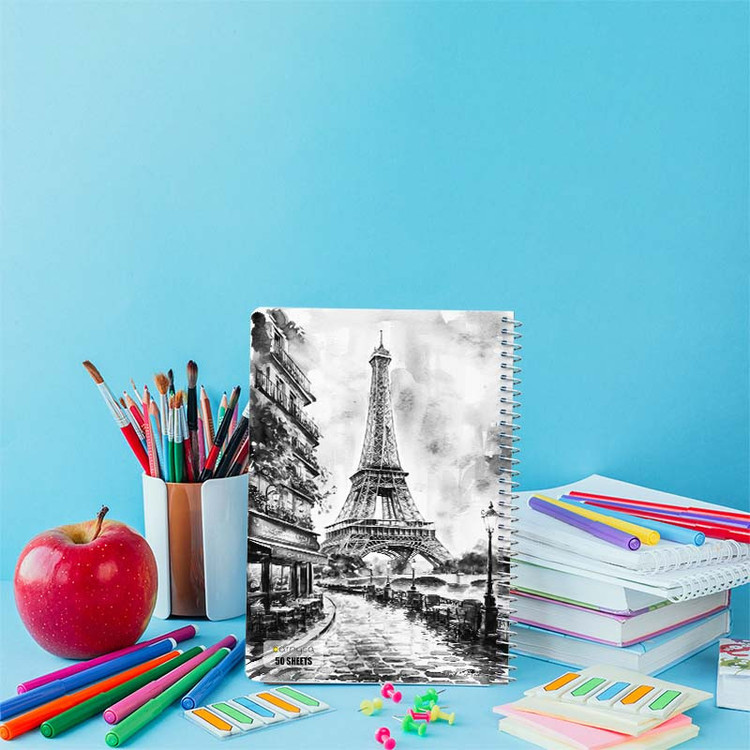 دفتر نقاشی 50 برگ کارنیکا طرح پاریس Paris کد 56487 مجموعه 4 عددی