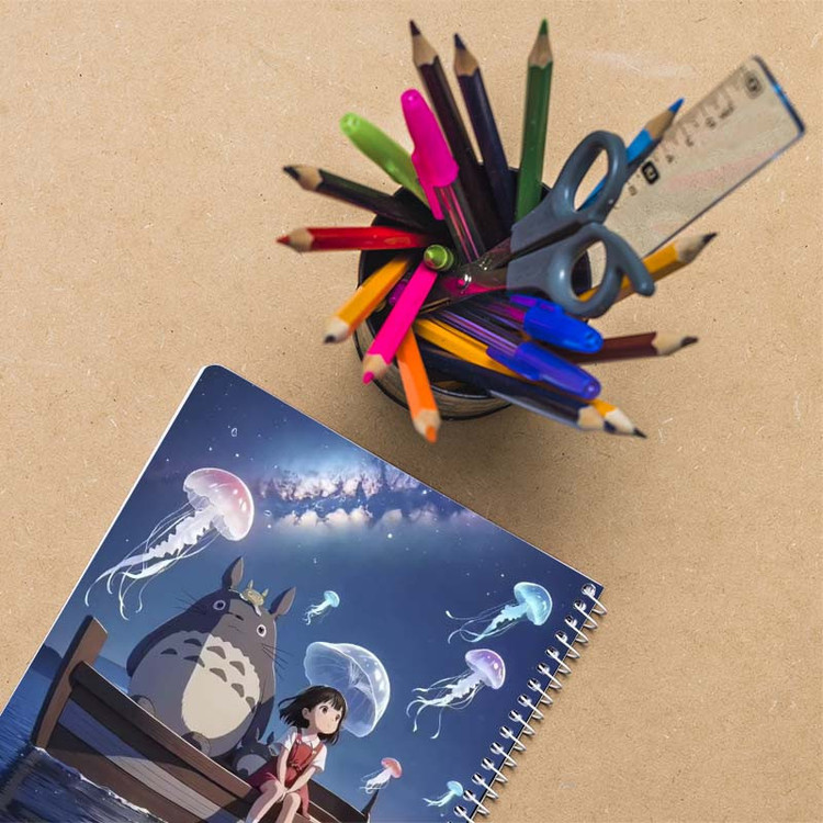 دفتر نقاشی 50 برگ کارنیکا طرح همسایه من توتورو My Neighbor Totoro کد 66495 مجموعه 4 عددی
