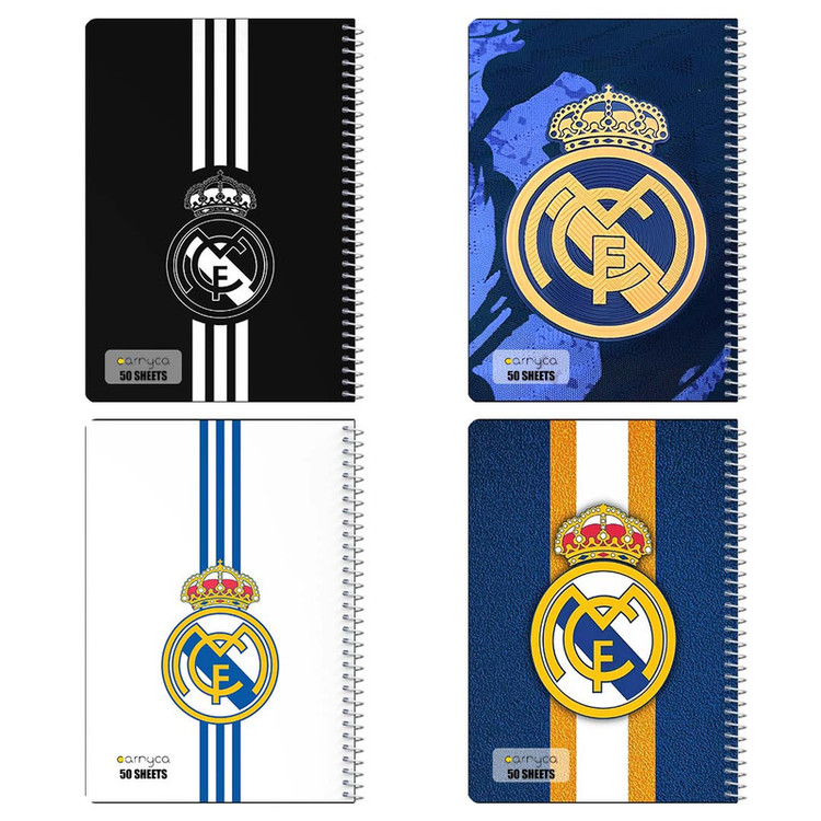 دفتر نقاشی 50 برگ کارنیکا طرح رئال مادرید Real Madrid کد 59088 مجموعه 4 عددی