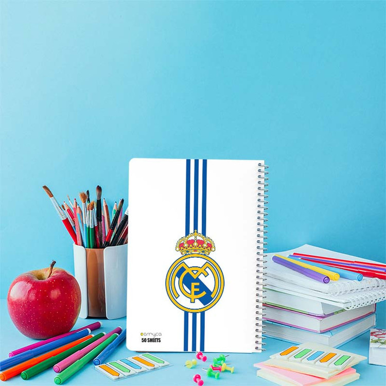 دفتر نقاشی 50 برگ کارنیکا طرح رئال مادرید Real Madrid کد 59088 مجموعه 4 عددی