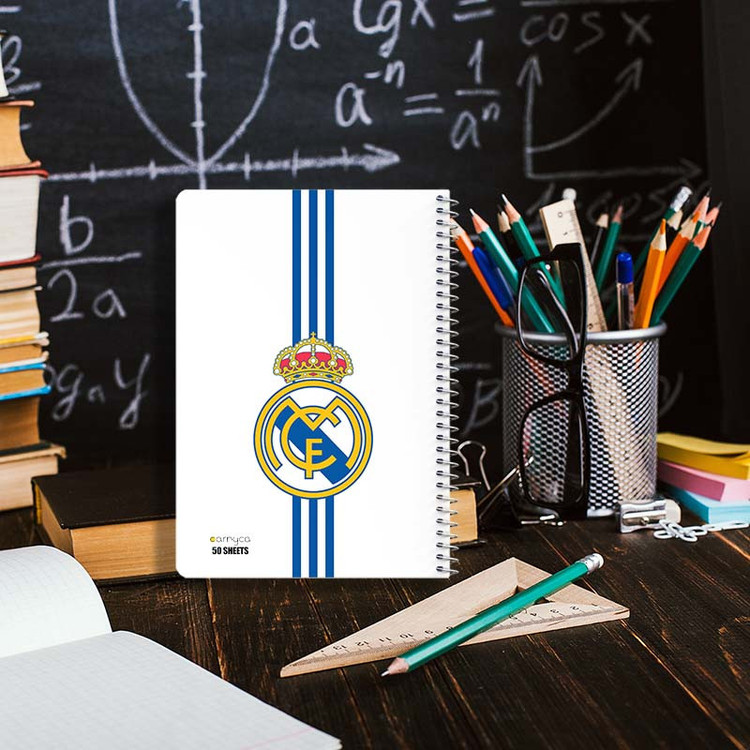 دفتر نقاشی 50 برگ کارنیکا طرح رئال مادرید Real Madrid کد 59088 مجموعه 4 عددی