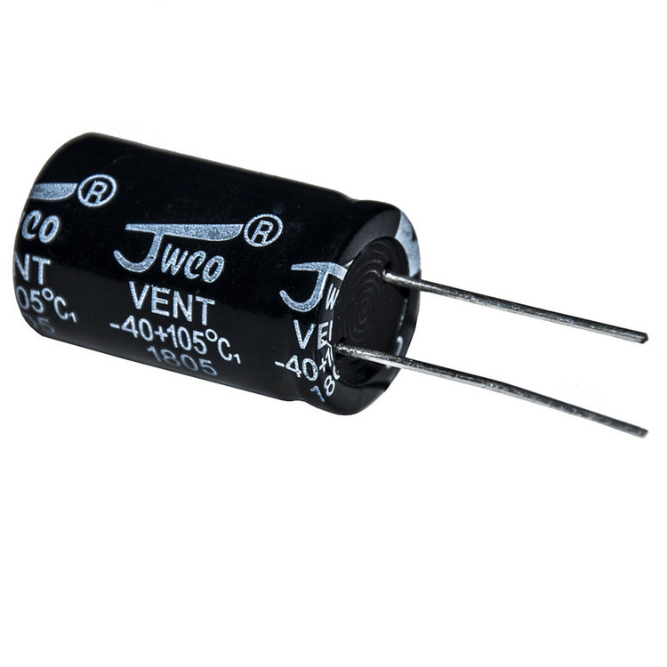 خازن الکترولیت 100 میکرو فاراد مدل 25V ولت بسته 48 عددی