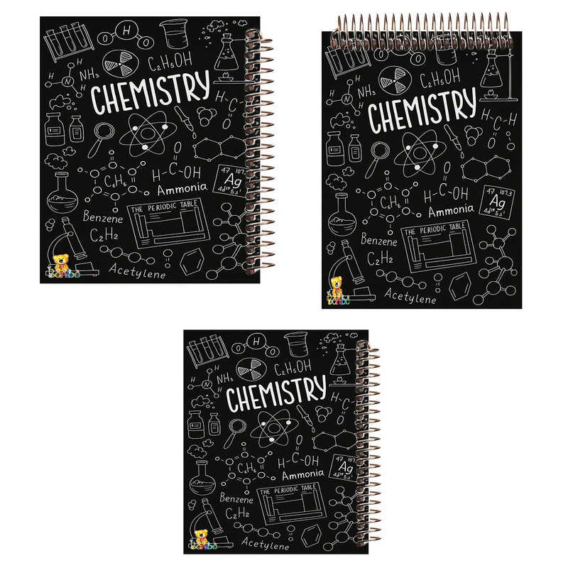 دفتر 100 برگ بانیبو مدل chemidtry کد 2753 مجموعه 3 عددی