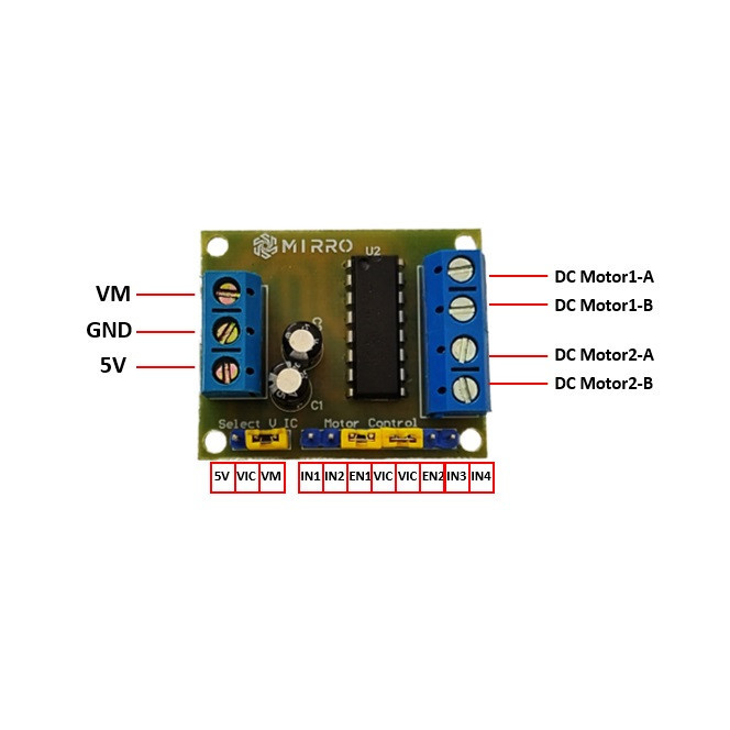 ماژول درایور موتور کد L293D مدل MRD-03