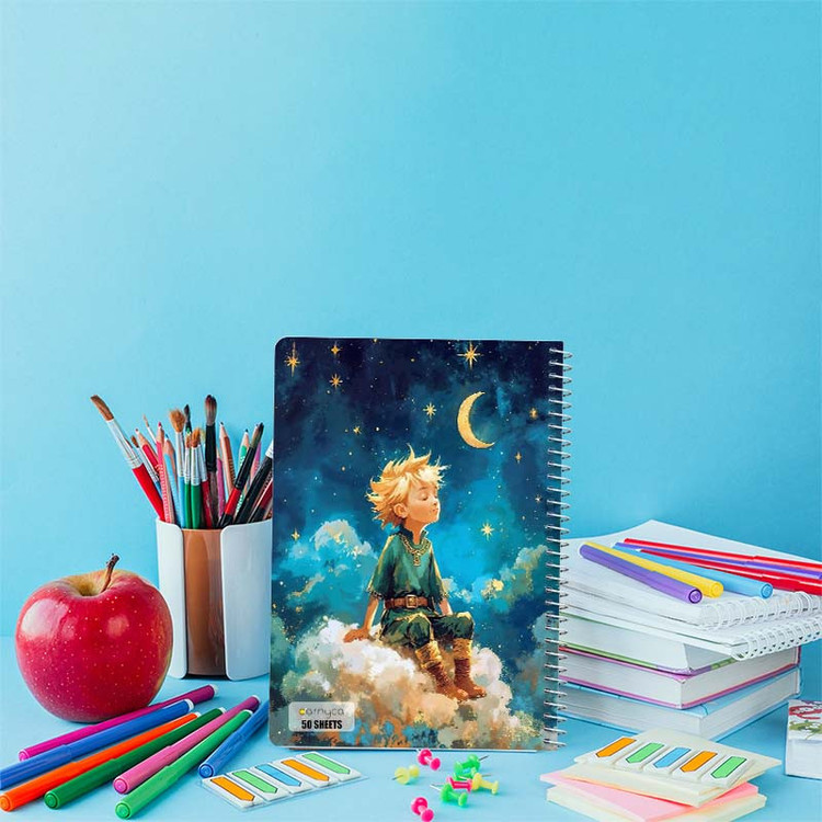 دفتر نقاشی 50 برگ کارنیکا طرح شازده کوچولو The Little Prince کد 83886 مجموعه 4 عددی