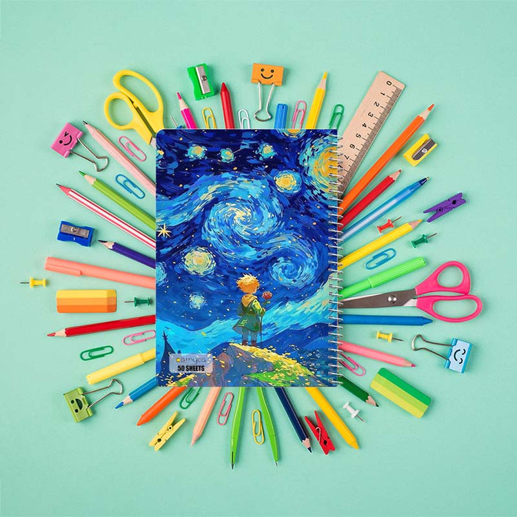 دفتر نقاشی 50 برگ کارنیکا طرح شازده کوچولو The Little Prince کد 83886 مجموعه 4 عددی