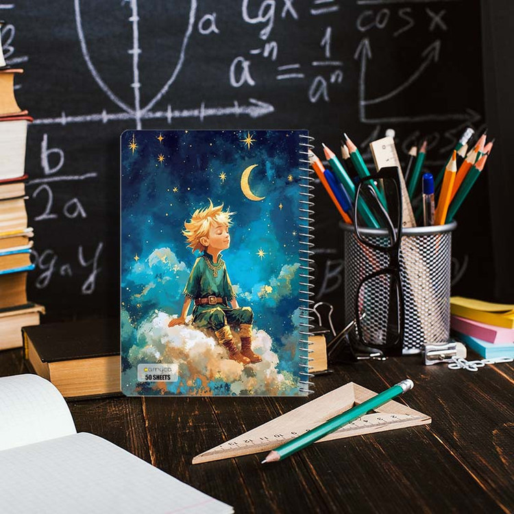 دفتر نقاشی 50 برگ کارنیکا طرح شازده کوچولو The Little Prince کد 83886 مجموعه 4 عددی