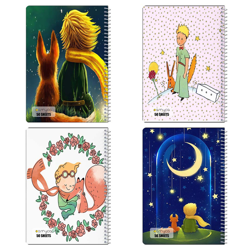 دفتر نقاشی 50 برگ کارنیکا طرح شازده کوچولو The Little Prince کد 43645 مجموعه 4 عددی