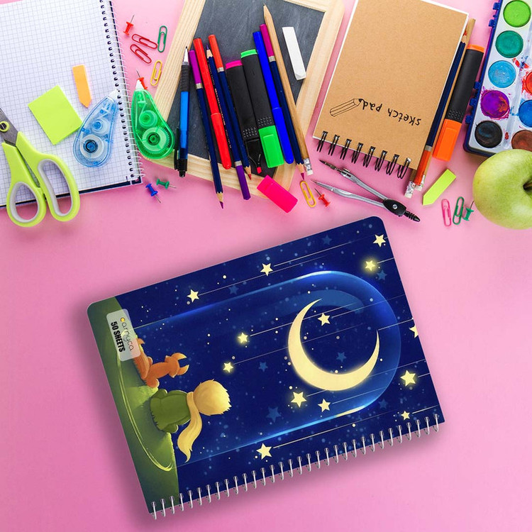 دفتر نقاشی 50 برگ کارنیکا طرح شازده کوچولو The Little Prince کد 43645 مجموعه 4 عددی