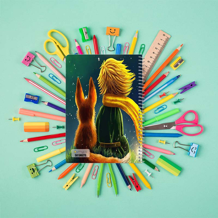 دفتر نقاشی 50 برگ کارنیکا طرح شازده کوچولو The Little Prince کد 43645 مجموعه 4 عددی