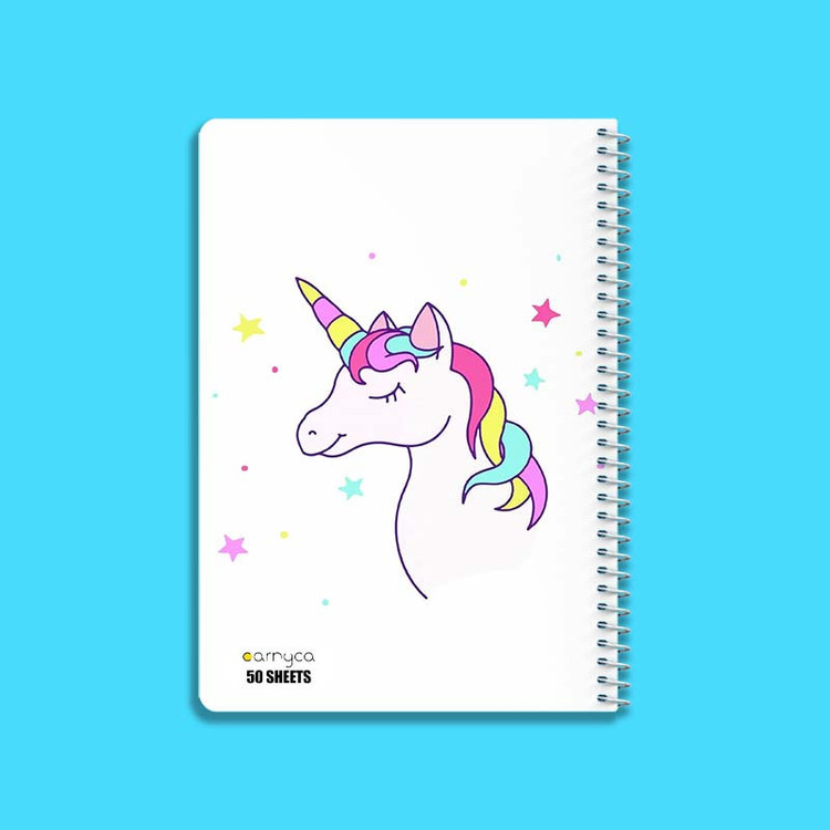 دفتر نقاشی 50 برگ کارنیکا طرح یونیکورن Unicorn کد 43699 مجموعه 4 عددی