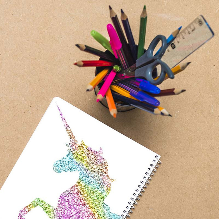 دفتر نقاشی 50 برگ کارنیکا طرح یونیکورن Unicorn کد 43699 مجموعه 4 عددی