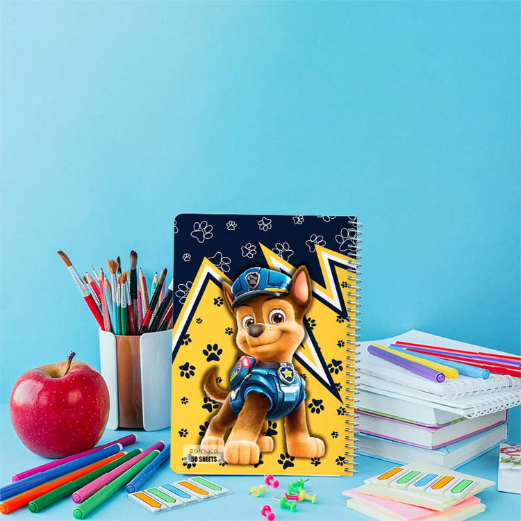 دفتر نقاشی 50 برگ کارنیکا طرح سگ های نگهبان paw patrol کد 74121 مجموعه 4 عددی