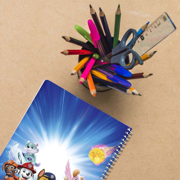 دفتر نقاشی 50 برگ کارنیکا طرح سگ های نگهبان paw patrol کد 74121 مجموعه 4 عددی