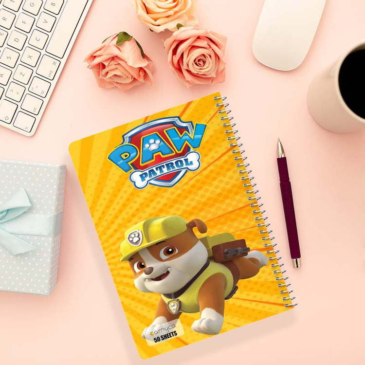 دفتر نقاشی 50 برگ کارنیکا طرح سگ های نگهبان paw patrol کد 74121 مجموعه 4 عددی