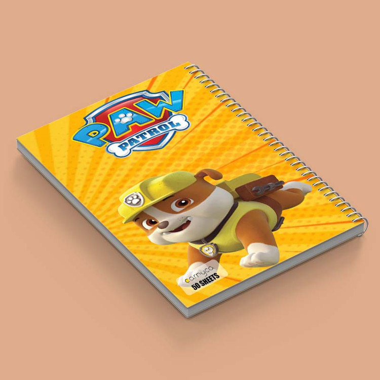 دفتر نقاشی 50 برگ کارنیکا طرح سگ های نگهبان paw patrol کد 74121 مجموعه 4 عددی