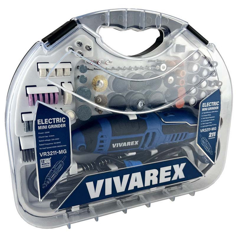 فرز مینیاتوری دیمردار 3.2 میلیمتری 220 وات ویوارکس مدل VR3211-MG مجموعه 211 عددی