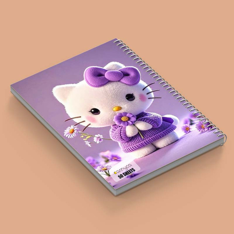 دفتر نقاشی 50 برگ کارنیکا طرح هلو کیتی hello kitty کد 65818 مجموعه 4 عددی
